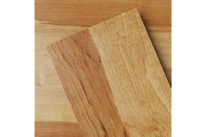 GreenFullHouse Peel and Stick Floor Tile Vinyl Wood Plank 36-Pack 54 Sq.Ft, Light Maple, Rigid Surface Hard Core Easy DIY Self-Adhesive Flooring