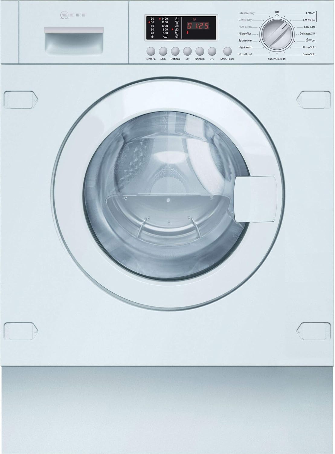 NEFF V6540X2GB Integrated 7Kg Washing Machine with 1400 rpm White