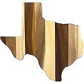 Totally Bamboo Rock & Branch Series Shiplap Texas State Shaped Wood Serving and Cutting Board | Great for Wall Art
