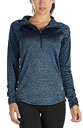 icyzone Women's Workout Yoga Track Jacket 1/2 Zip