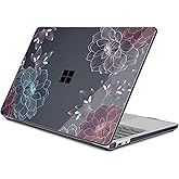 Batianda Case for 13-inch Microsoft Surface Laptop Copilot+ PC 2025 (Latest Model 2095), Artistic Patterns Ultra-Slim Lightweight Scratch-Resistant Hard Shell with Professional Protection, Leaves