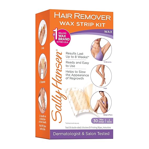 Sally Hansen Quick and Easy Hair Remover Wax Strip Kit For Under Arms