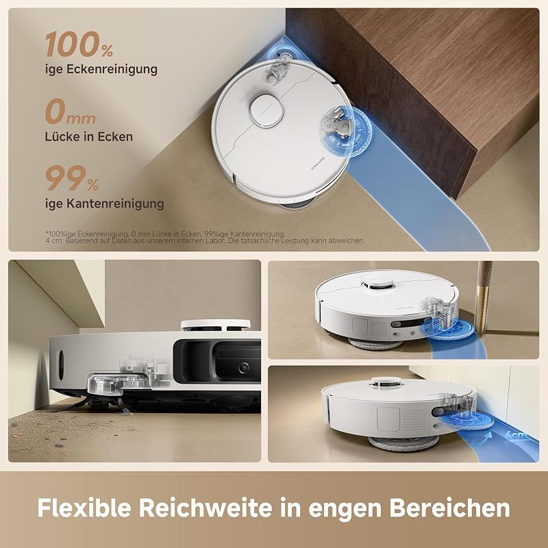 L10s Ultra Gen 3 Kit-A Saugroboter mit Wischfunktion, 25.000 Pa
