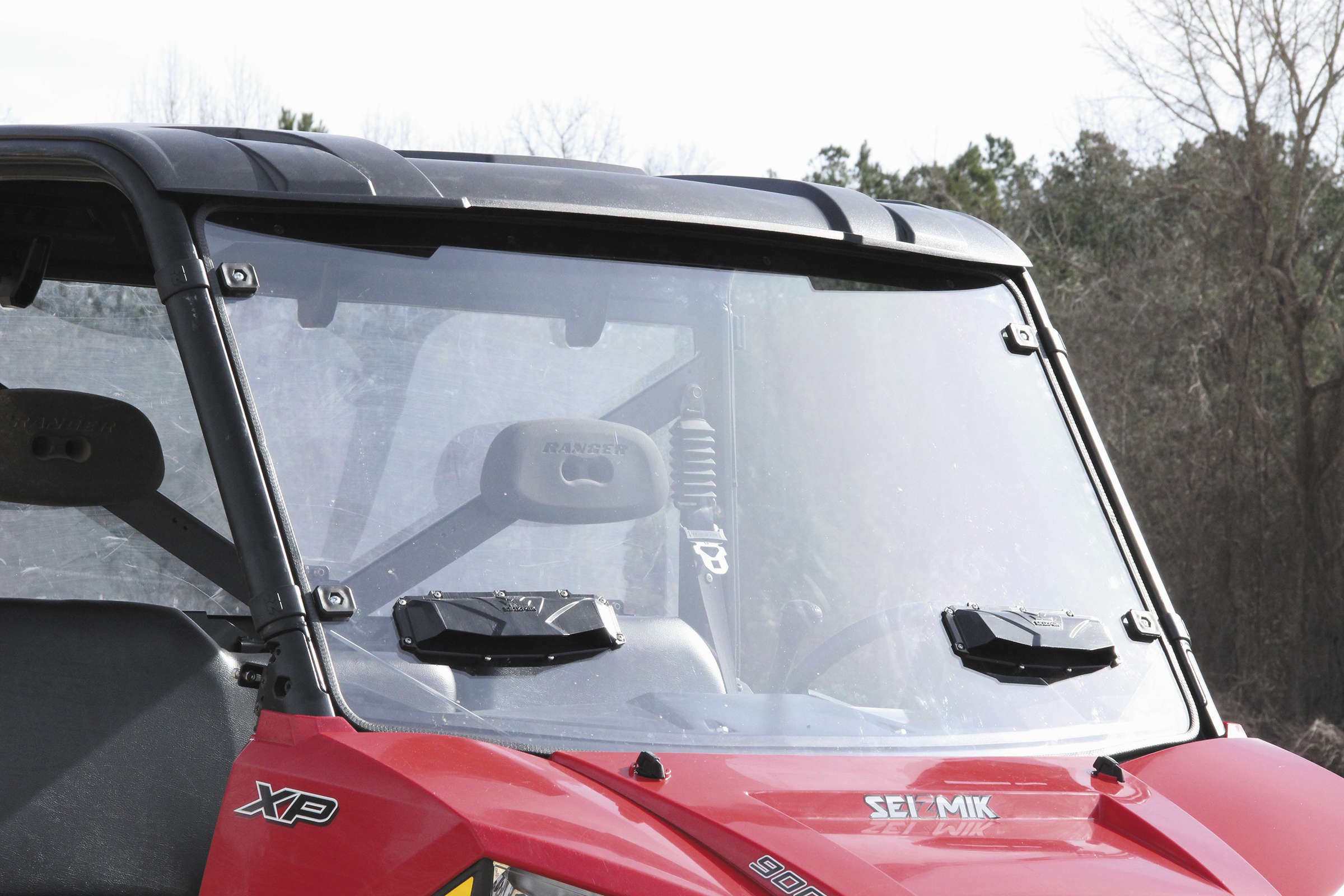 Polaris Full Size Ranger Versa-Vent Full Windshield Double Hard-Coated
