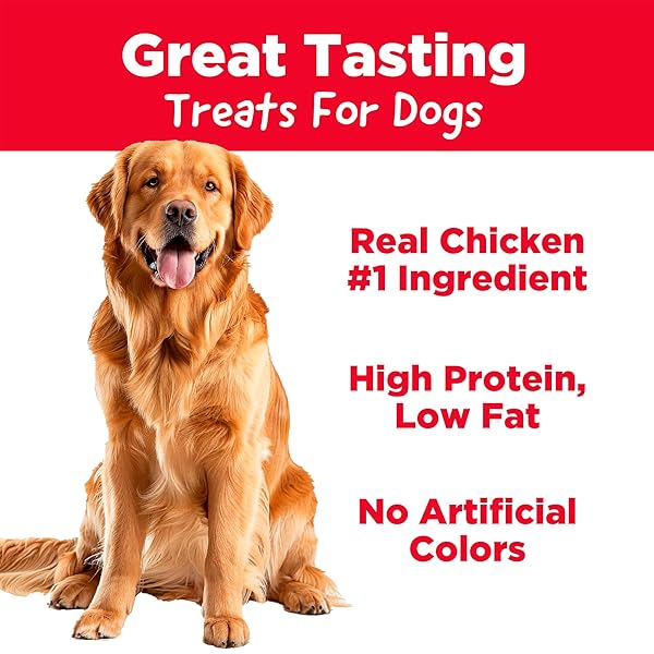 COUNTRY KITCHEN CHICKEN GRILLERS DOG TREATS, HIGH PROTEIN, LOW FAT, NO ARTIFICIAL COLORS, 10 OZ