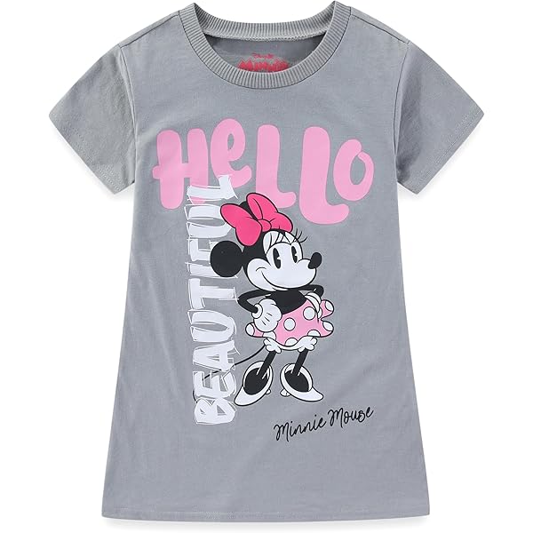 Amazon.com: Disney Girls Minnie Mouse Jersey Short Sleeve - 2t-6x Playwear  Dress, Blush, 4-5 US: Clothing, Shoes & Jewelry