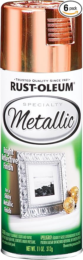 Rust Oleum 1937830 6 Pk Specialty Metallic 1937830 Spray Paint 11 Oz Copper 6 Pack 6 Pack 66 Fl Oz Amazon Com Rust Oleum 1937830 6 Pk Specialty Metallic 1937830 Spray Paint 11 Oz Copper 6 Pack 6 Pack 66 Fl Oz Amazon Com