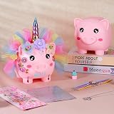 MHJY Unicorn Piggy Bank for Kids Unbreakable Resin Large Saving Box view 6