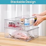 Vtopmart 3 Pack Stackable Storage Drawers Acrylic Undersink Organizers view 3