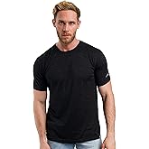 Merino.tech 100% Merino Wool T-Shirt Men - Short Sleeve Undershirt Base Top | Lightweight, Breathable Merino Wool Tees, Naturally Odor-Resistant, Soft, Hiking Shirt, Sport, Travel, Running, Gym, Work
