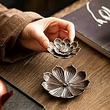 RUNEAY Mini Lotus Incense Holders, 4 Pcs, 6 Holes, 2.28 Inch view 5