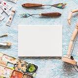 LUFEEMGA 16 Pack 20x25 cm Canvas Panels Acid-Free for Acrylic Oil Painting 8x10 view 7