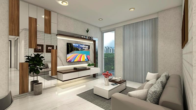 Toshiba 65uv2363dg smart tv 4k uhd de 65 ", sem moldura, com hdr10, dolby audio, compatível com alexa e google voice assistant, bluetooth