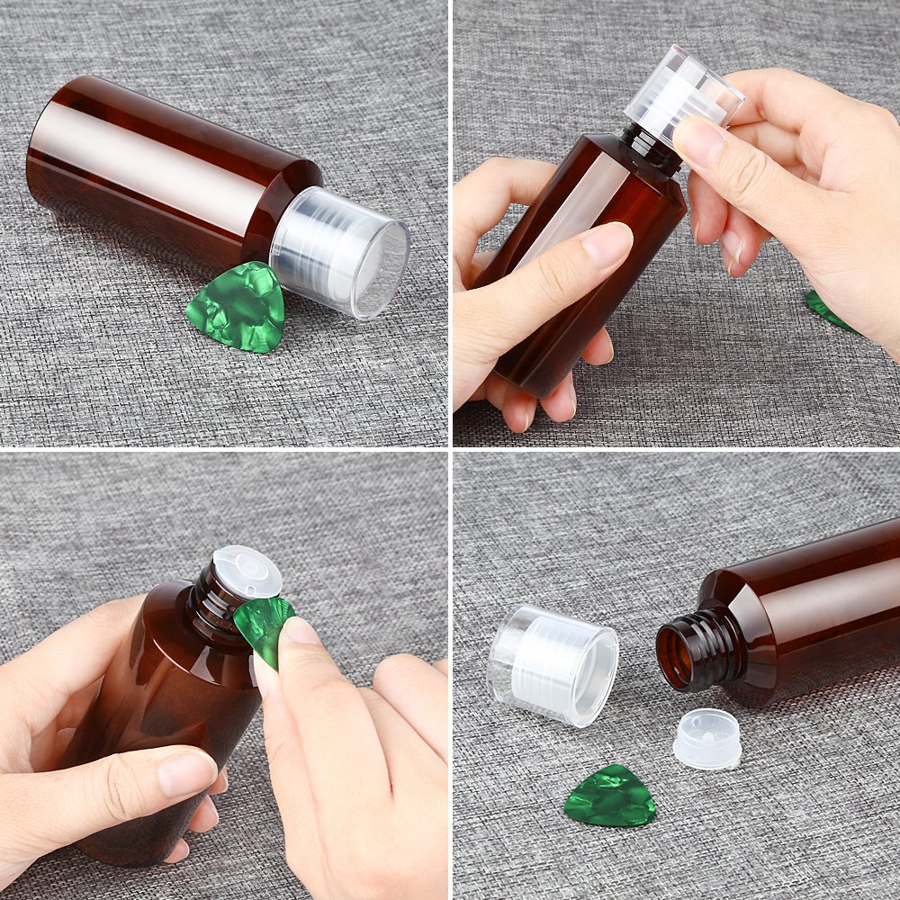 Empty Spray Bottles, Yblntek 4 Pcs Refillable Plastic Bottles Refillable Container with Fine Mist Sprayers for Essential Oils, Perfumes, or Aromatherapy