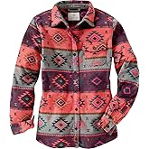 Legendary Whitetails Ladies Trail Guide Fleece Plaid Button Up Shirt