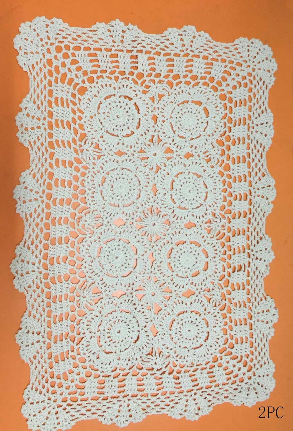 Best beige lace end table runner