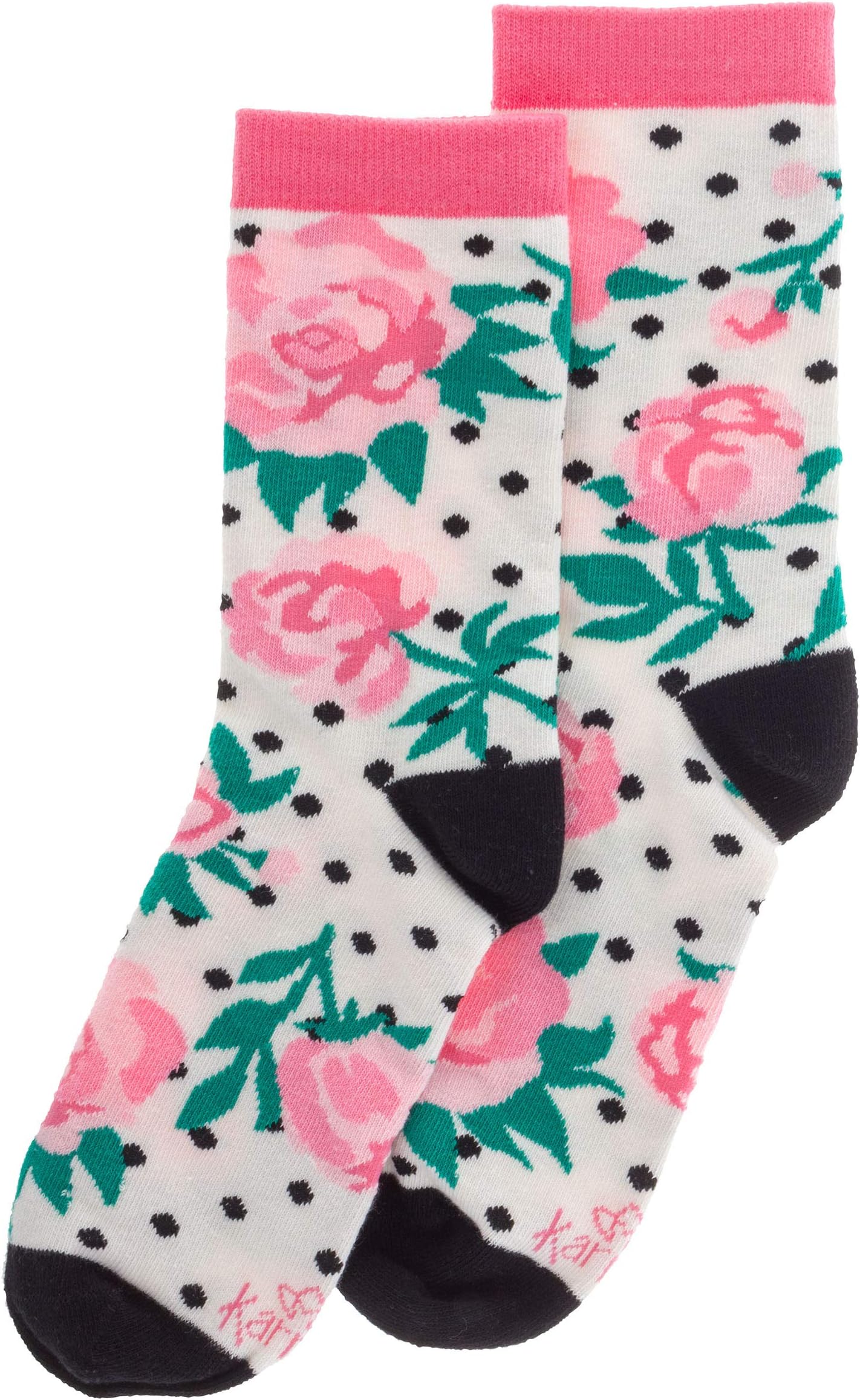 Karma Gifts Crew Sock, Pink Peony