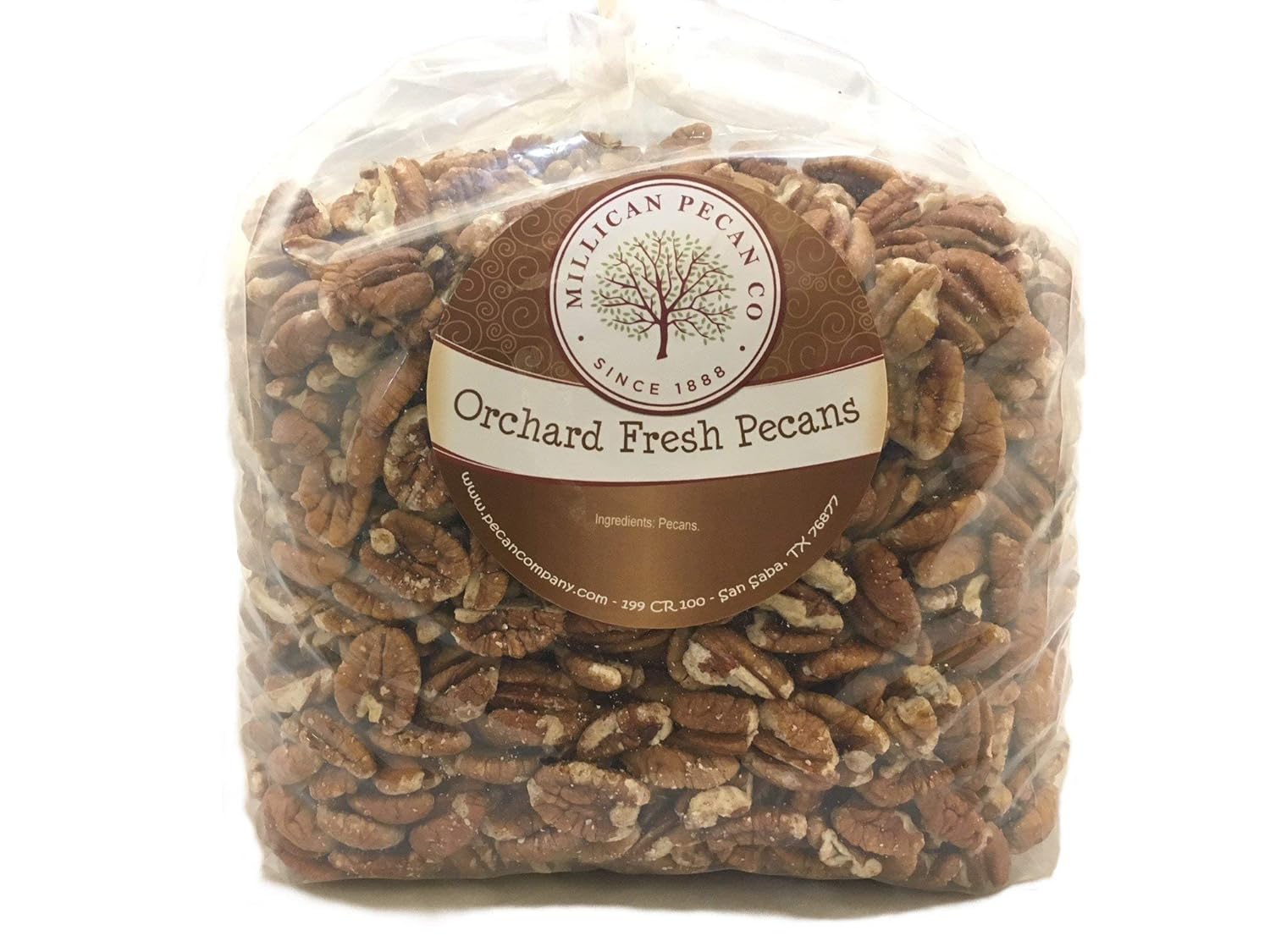 Orchard Fresh Raw Pecan Halves 5Pound Millican Pecan since 1888 San Saba