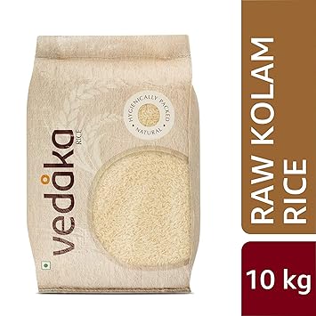 Amazon Brand - Vedaka Kolam Rice, Raw, 10kg