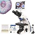 HSL Trinocular Compound Microscope for Adults Professional,9 inch LCD Digital Microscope kit,Electron microscopes Light,Biological Microscope LAB with Screen 400x 1000x Micro Scope