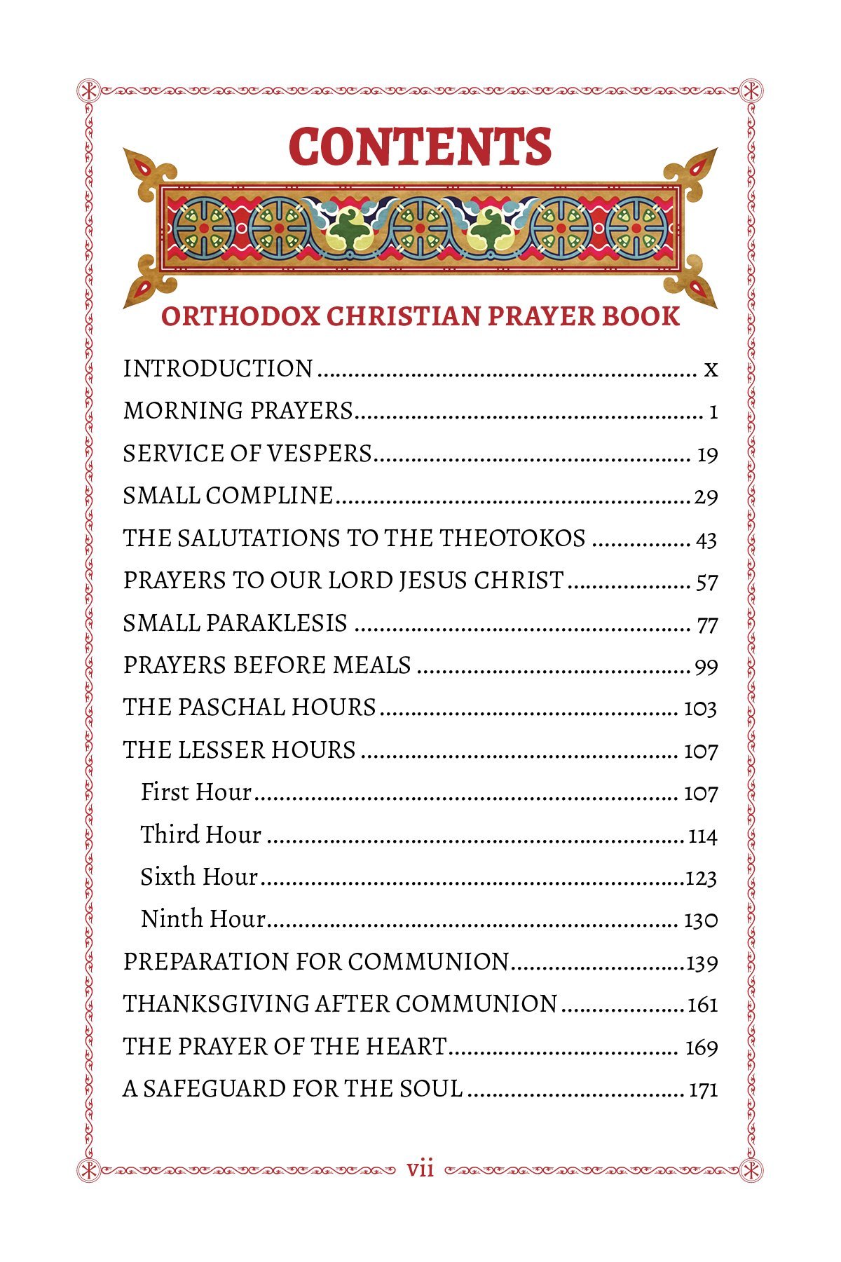 Orthodox Christian Prayer Book Orthodox Christian Prayer Book Hardcover