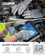 LANON Protection 12 Pairs Grey PU Coated Safety Work Gloves XL 10 EN 388 view 3