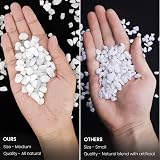 BELLE VOUS White Decorative Garden Stones 3.6kg River Gravel Pebbles view 4
