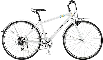 Amazon Renault ルノー Renault ルノー Crb7006 R4 ホワイト 700c シマノ6段変速ギア搭載 クロスバイク つまみ型前後フェンダー 別売カゴ取付用フロントキャリア標準装備 1299 ルノー Renault クロスバイク