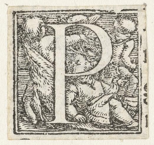 Das Museum Outlet – Buchstabe P mit drei Kinder stehen und sitzen Kind. 1522–1526 – Leinwanddruck Online kaufen (76,2 x 101,6
