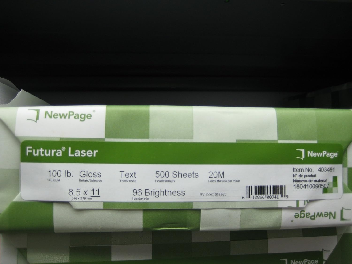 Futura Laser Gloss Paper 100lb text : Brochure Paper : Office Products