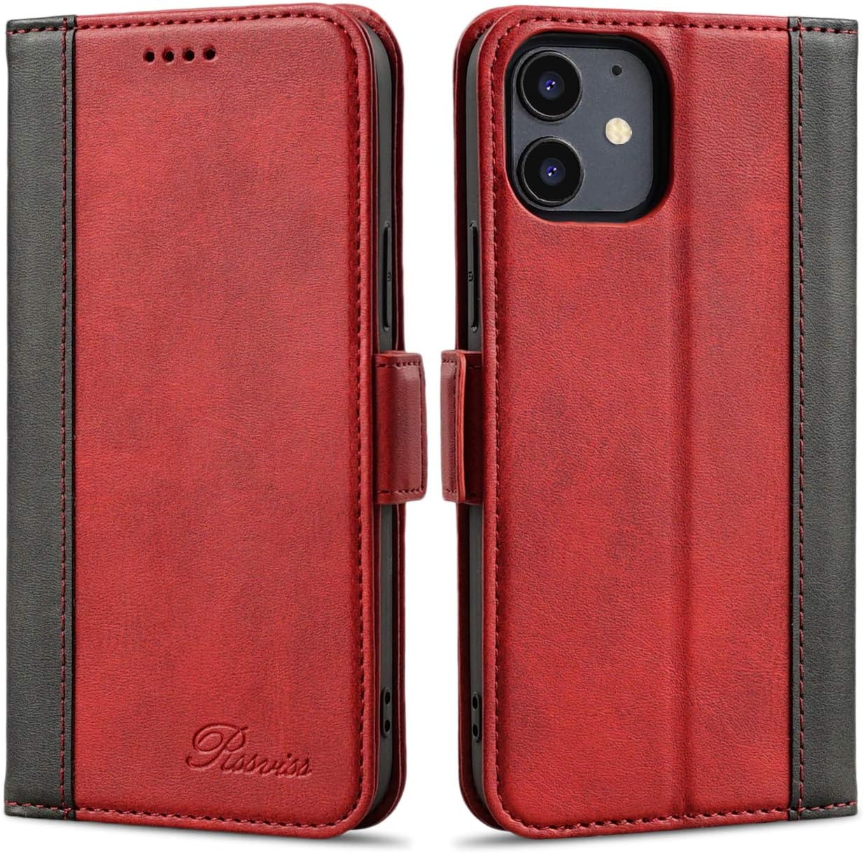 Rssviss iPhone 12 Case, iPhone 12 Pro Wallet Case with Amazon.co.uk