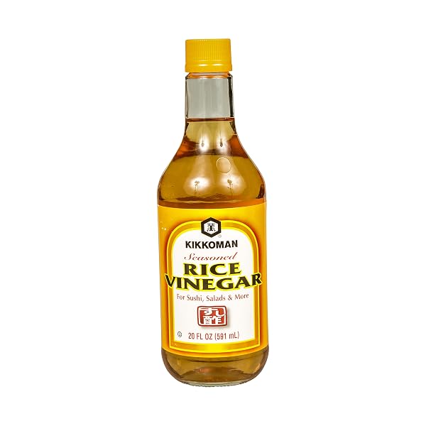 KIKKOMAN SEASONED RICE VINEGAR, 20 OUNCE
