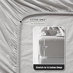 Shilucheng 100% French Linen Sheets - California
