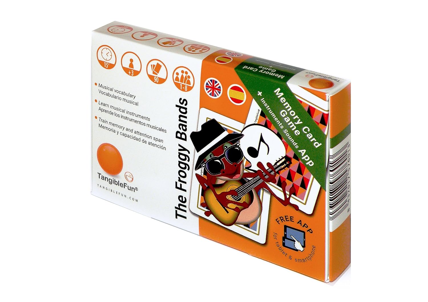 TangibleFun  The Froggy Bands Memory Card Game Juego de Mesa Educativo