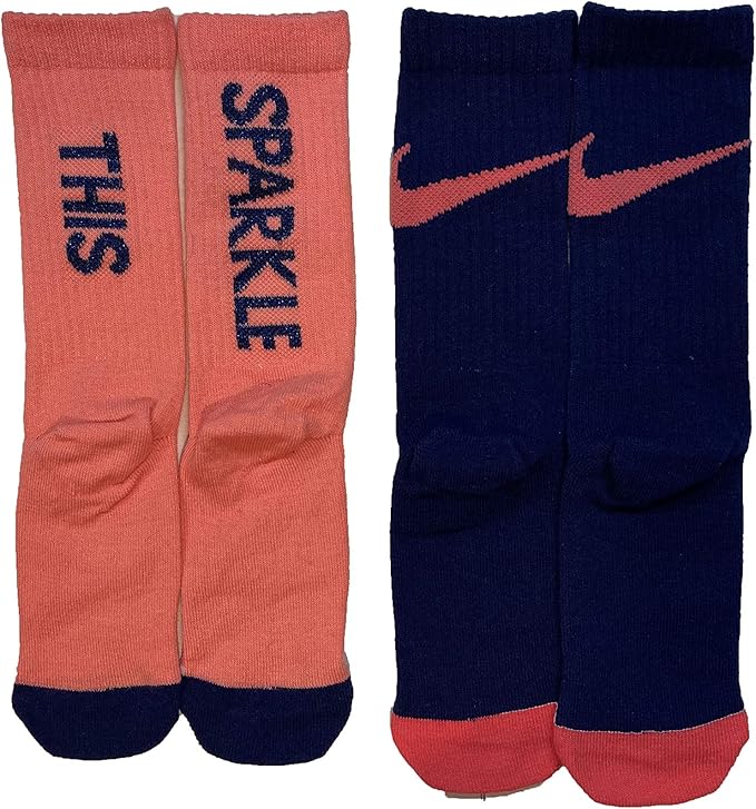 Amazon Nike リトルキッズ 軽量クルーソックス 2足パック Us サイズ X Small 5 7 Kids 10c 3y スポーツウェア 通販