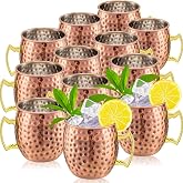 Tessco for you 12 Pcs Moscow Mule Mugs 18 oz, Trendy Style, Rose Gold