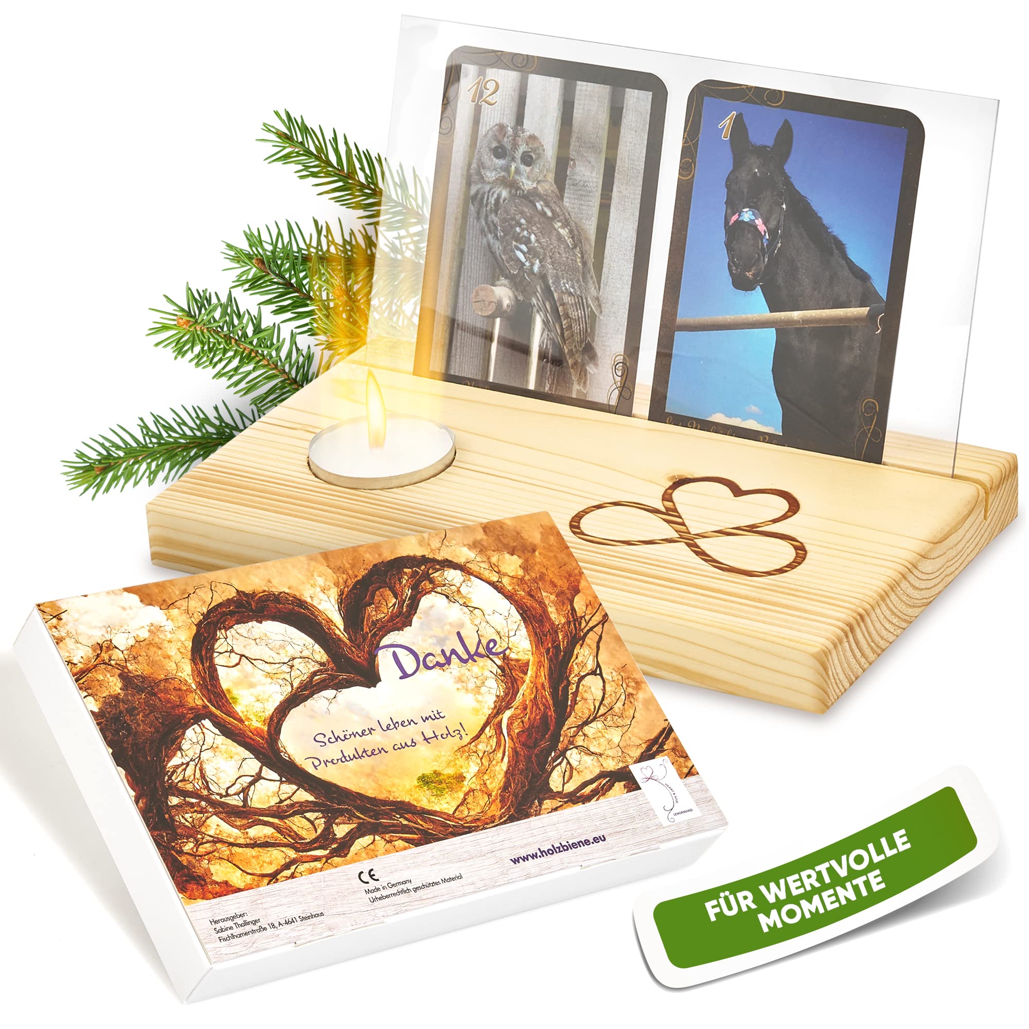 Sabine Thallinger Picture Holder Card Holder (Thank You Heart)