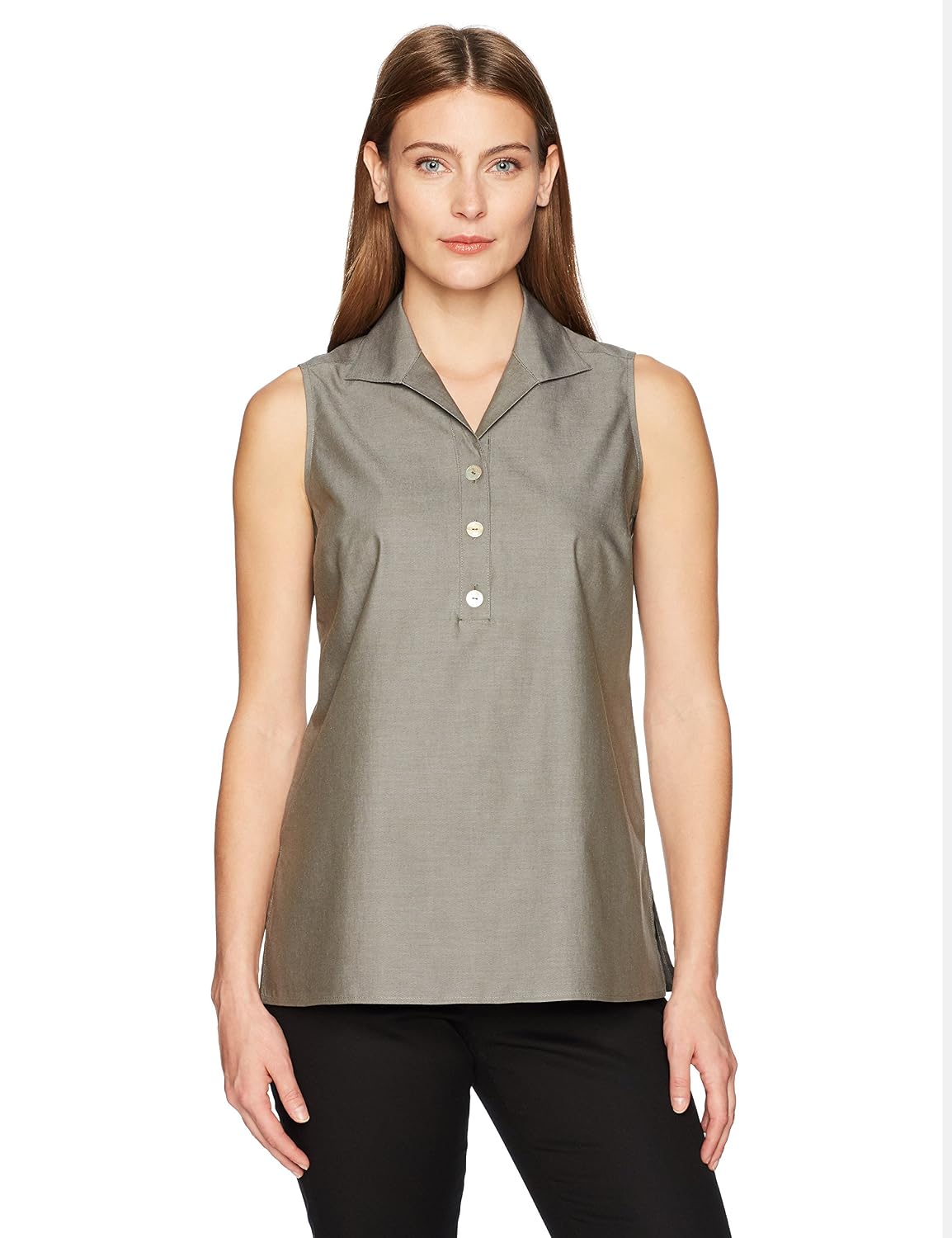 Non Iron Sleeveless Shirt Blouses 