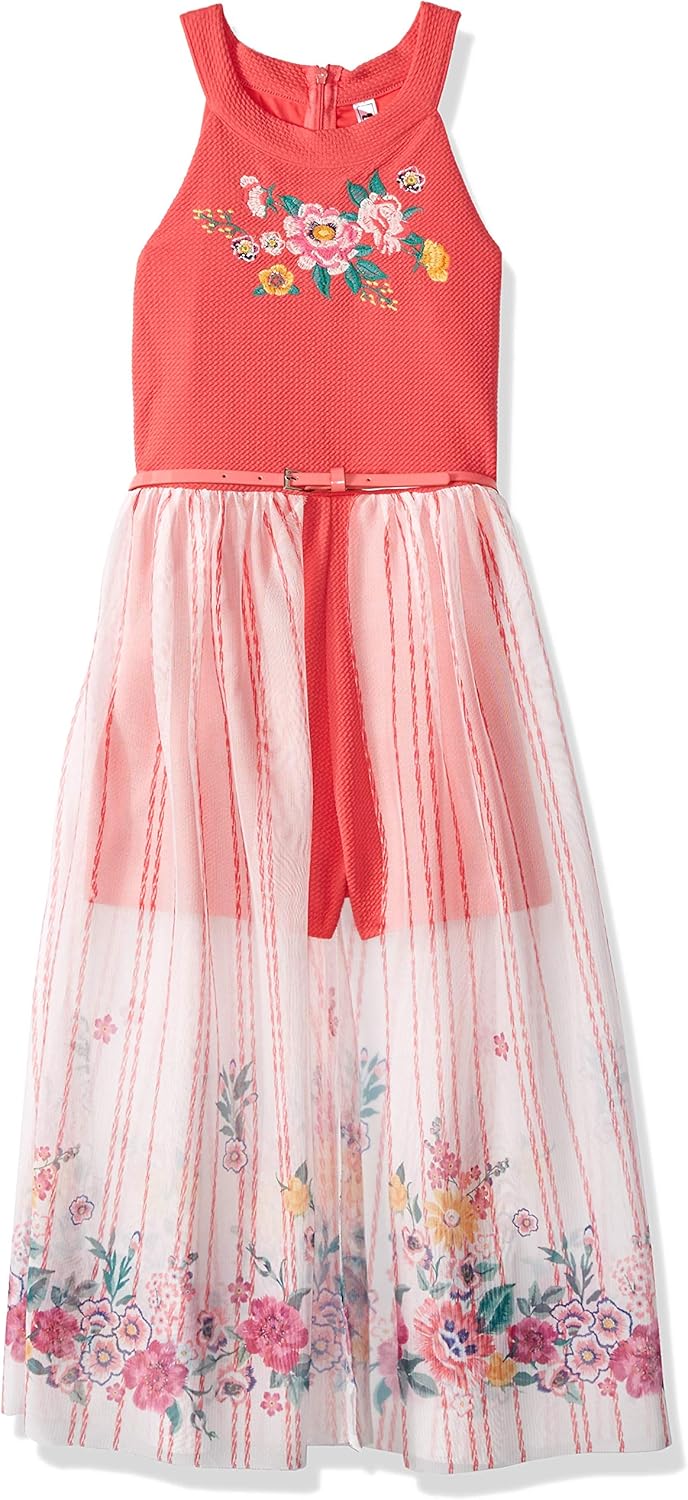 girls romper maxi dress