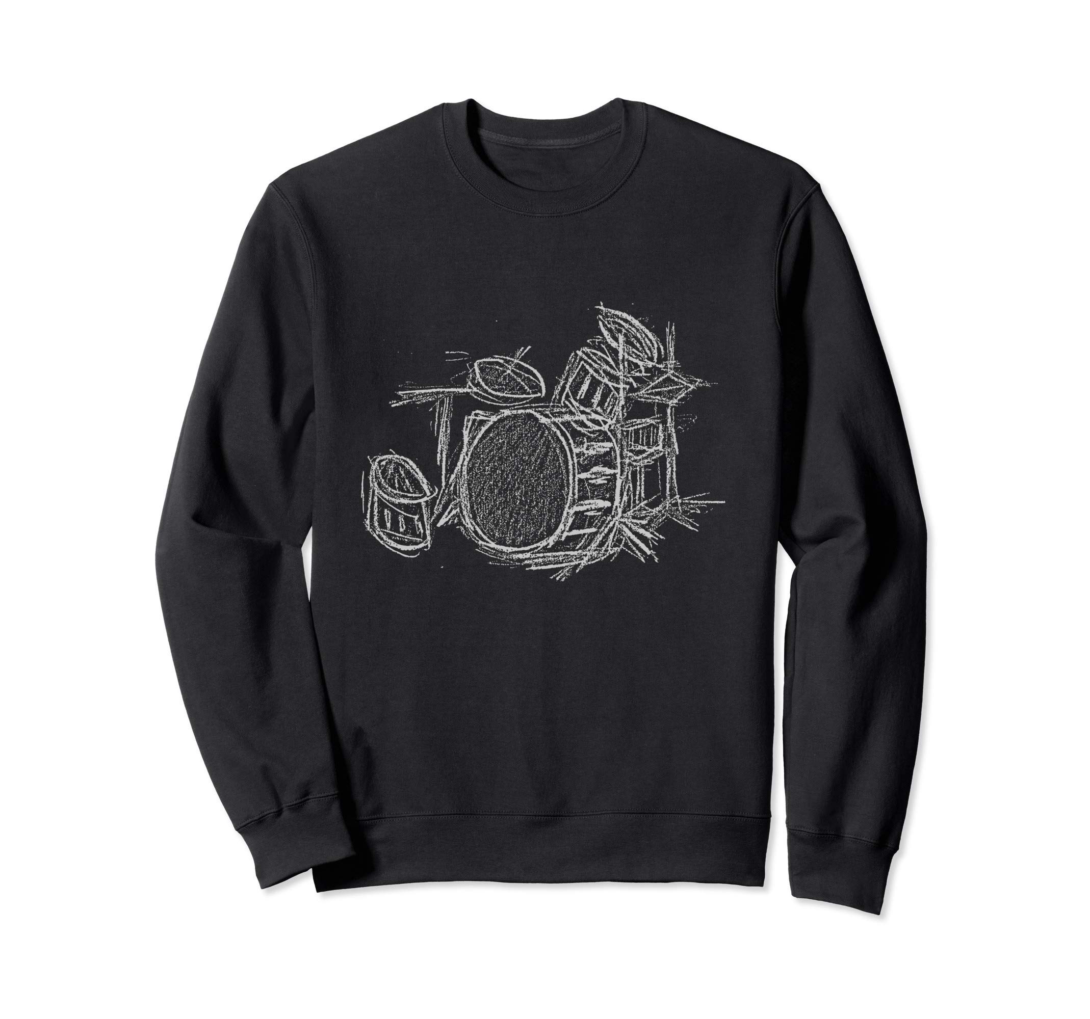 Drummer Drum Kit & Percussion Music Sweatshirt