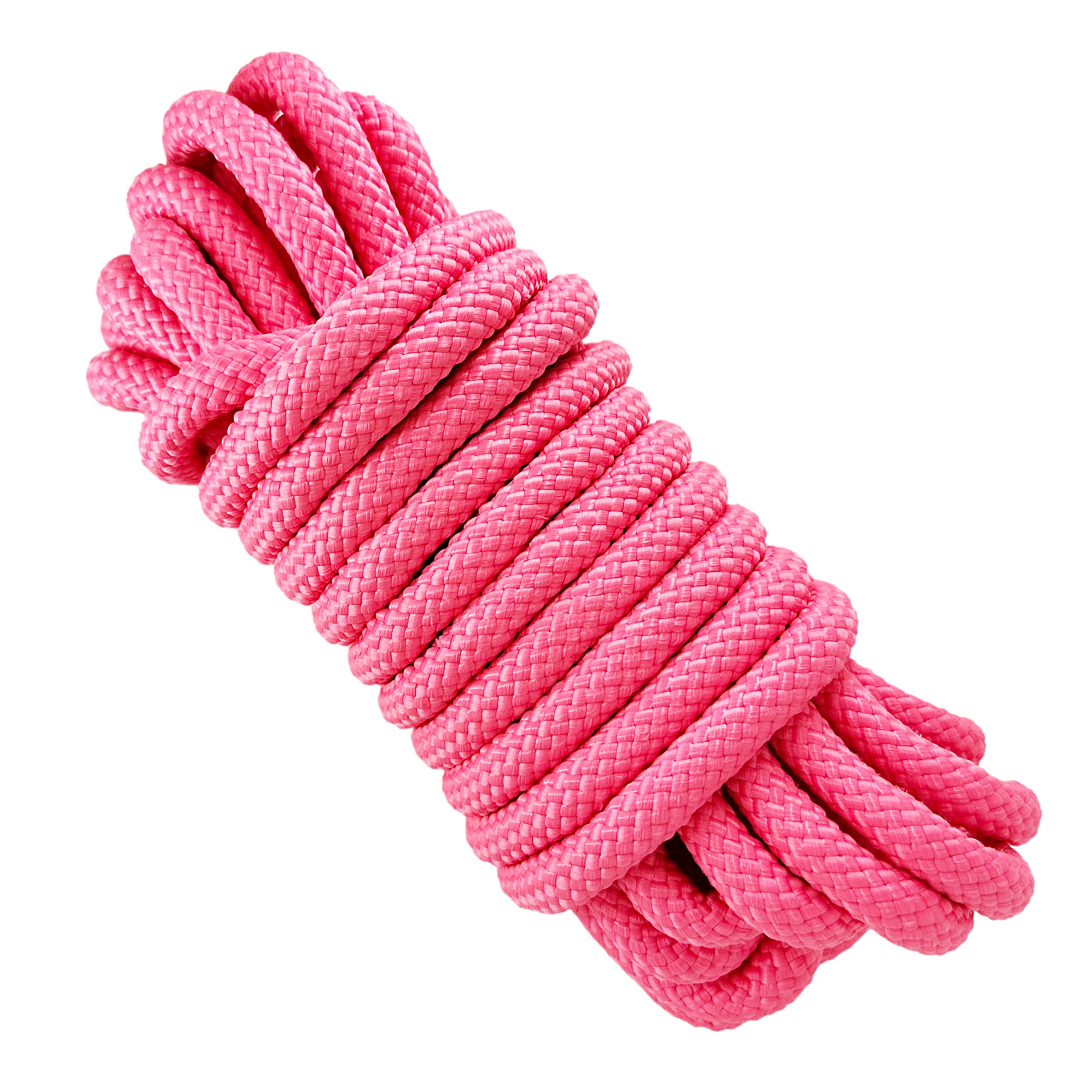 12mm High-Tenacity Polyester Rope. 10M. Pink