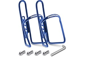 ADURO SPORT Aduro Bike Water Bottle Holder Aluminum Cage, [2X Pack] Bicycle Water Bottle Mount Lightweight for Cycling Fits Any Bike with Easy Installation