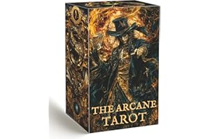 GZXINKE Dark Gothic Tarot Deck Unique, Tarot Cards for Beginners, Tarot Cards with Guide Book, Dark Fantasy Style Tarot Deck, Reading Witchcraft Divination Tool