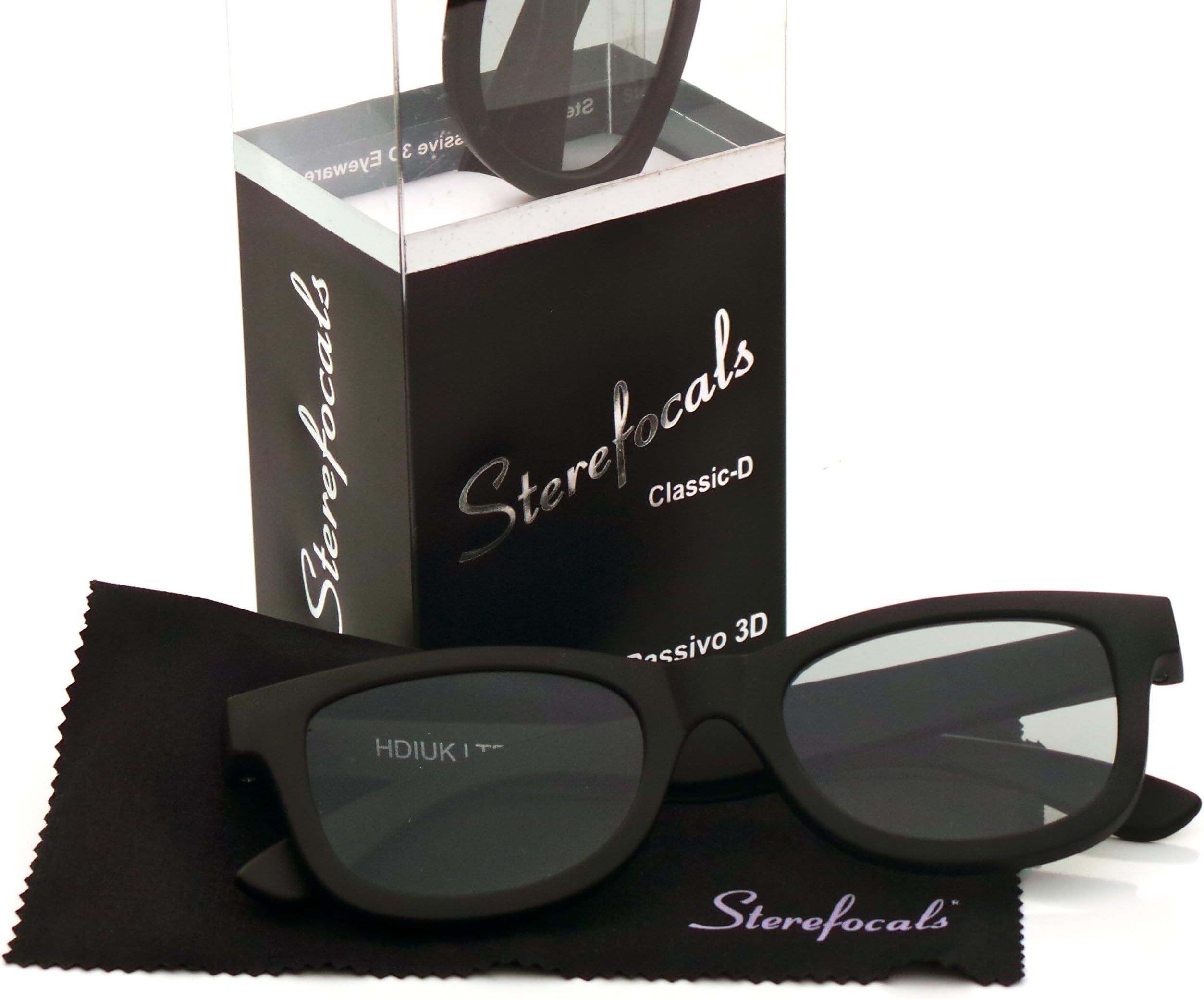 Sterefocals Passive Original TV / Cinema (Movie Theater) 3D Glasses. Adult (Black)