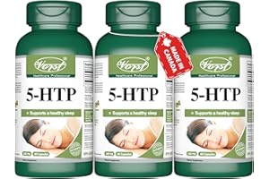 VORST 5-HTP 100mg 3 X 60 Capsules | Supplement For Promoting Natural Healthy Sleep & Fighting Symptoms of Minor Insomnia (3 B