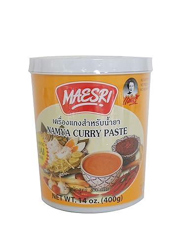 MAESRI Namya (Red) Curry Paste for Thai Style Noodle, Authentic