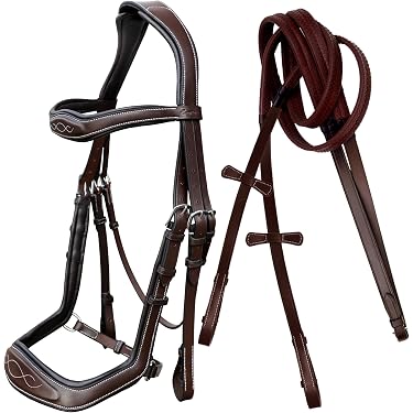 Juego De Riendas Y Bridas Hannover Para Eventos De Caballos - Todos Colores Y Tamaños, Material PVC