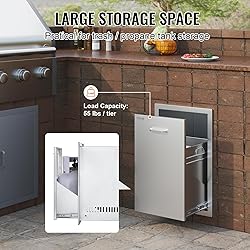 VEVOR Outdoor Kitchen Trash Drawer 16Wx22Hx16