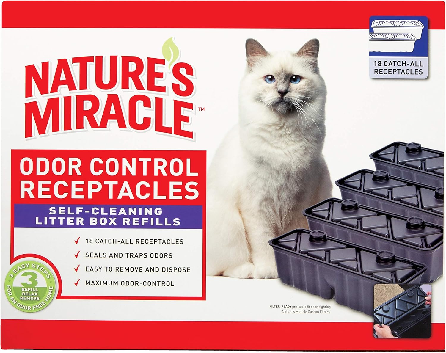 nature's miracle self cleaning litter box waste receptacle