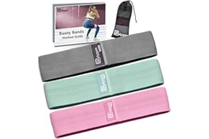 Polygon Resistance Exercise Bands, Polygon Fabric Non Slip Hip Bands for Squats, Legs, Butt, Thigh and Hip Workout, Thick Wid